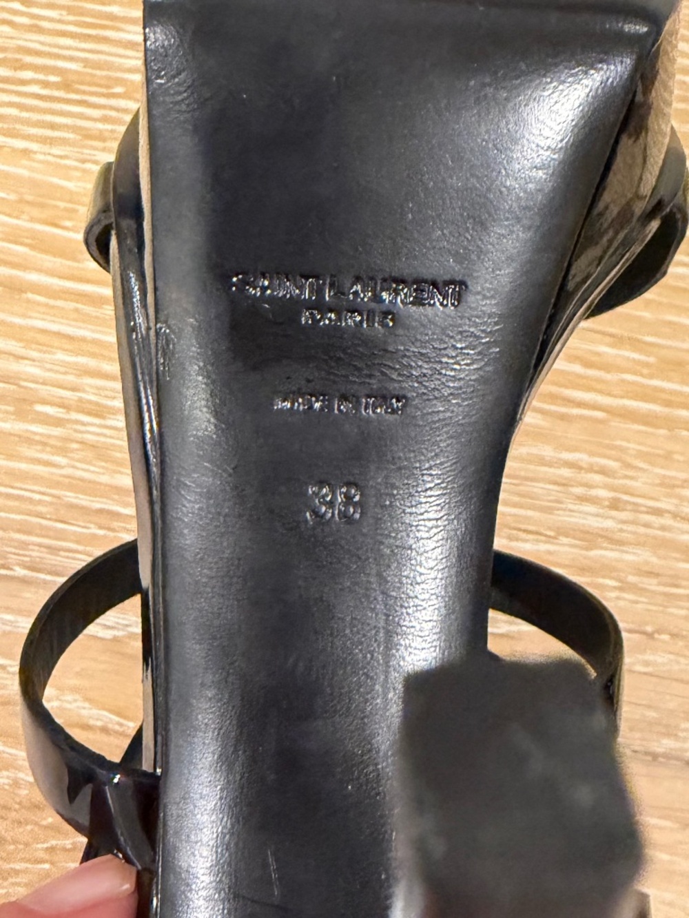 Saint Laurent Platform Black Patent Size 38 - Picture 11 of 13